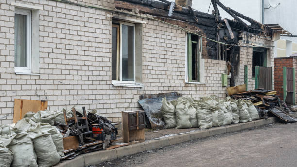 Professional Soot Cleanup technician working in Kingsville, MD